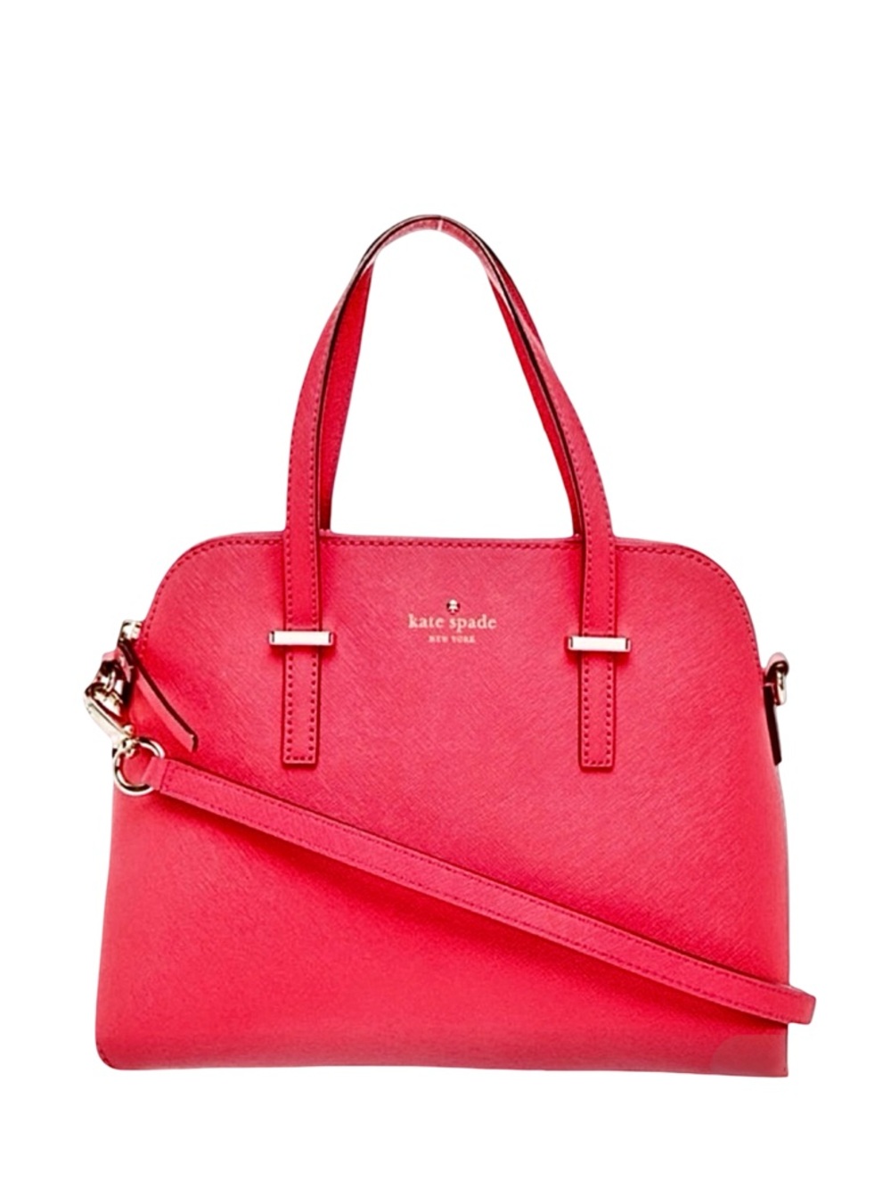 🍉Kate Spade Cedar Street Maise Top Handle Leather Satchel in Watermelon